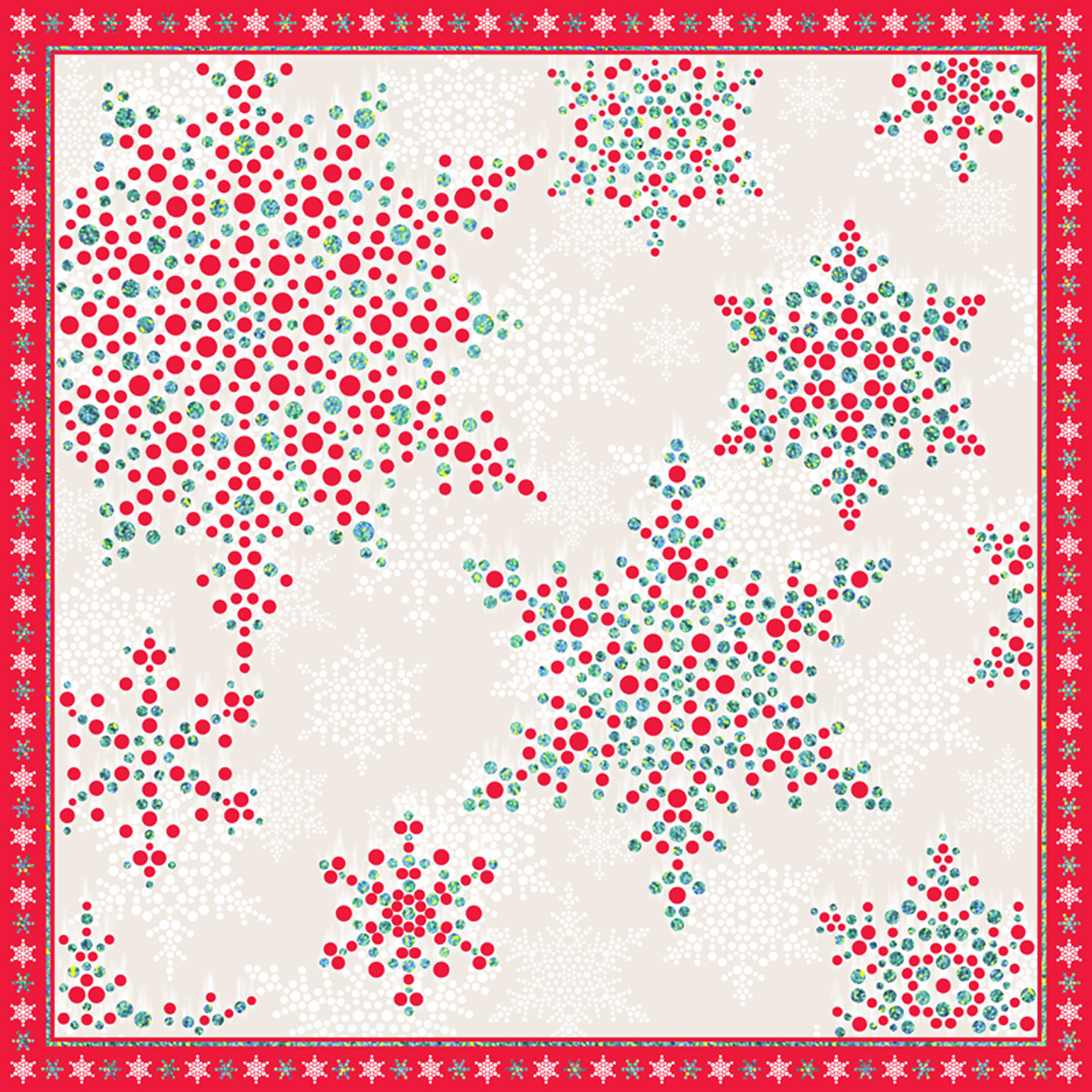 MS-3291c-Snowflake-Silhouettes-Red-Ser-Multiple-with-border