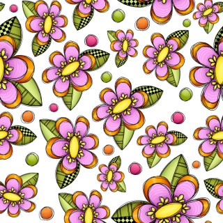 DP-9610-Scatter-Orange-Pink-Flower