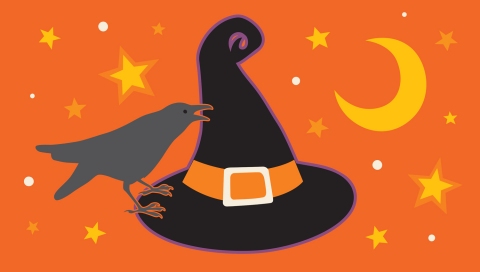 JW-1061e-Witchs-hat-and-crow