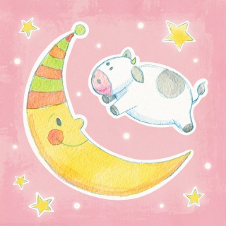 JW-1070b-cow-and-moon-20x20