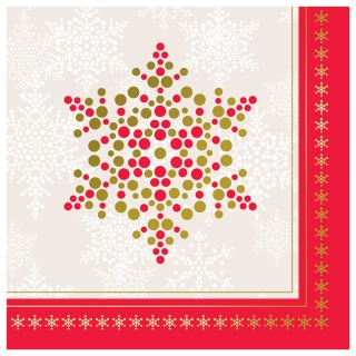 MS-3291c-Snowflake-Silhouettes-Red-Ser-Multiple-Napkins-with-border