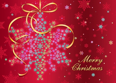 MS-3411r2-Silver-prismatic-snowflake-on-red-card