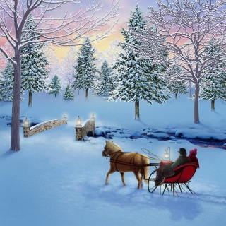 MS-5317-sleigh-in-woodlands