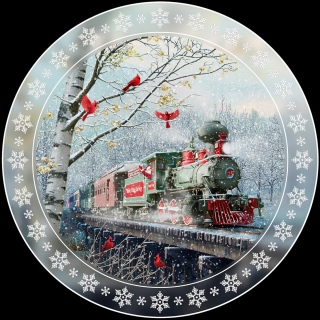 MS-9420a-santa-trestle-steam-train-paint-plate