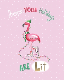 TROPICAL XMAS FLAMINGO